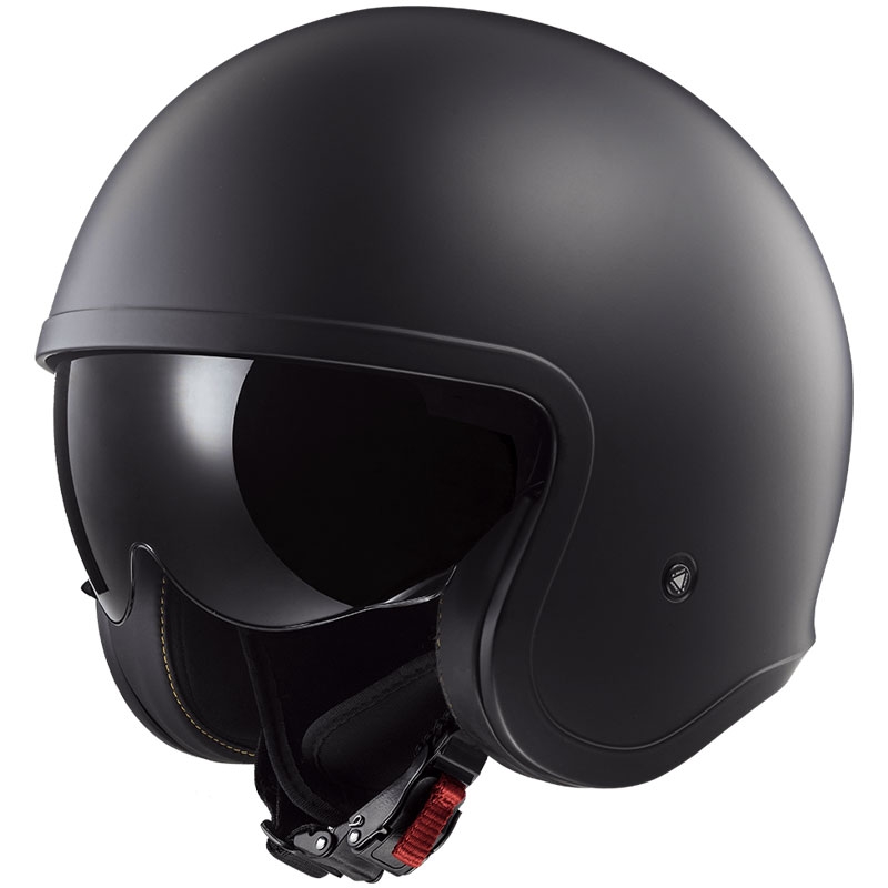 Offener Motorradhelm LS2 OF599 Spitfire II, einfarbig matt schwarz - II. Qualität