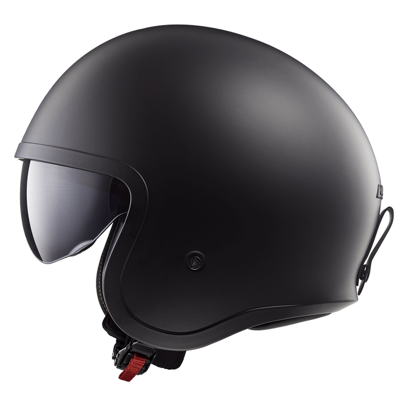Offener Motorradhelm LS2 OF599 Spitfire II, einfarbig matt schwarz - II. Qualität