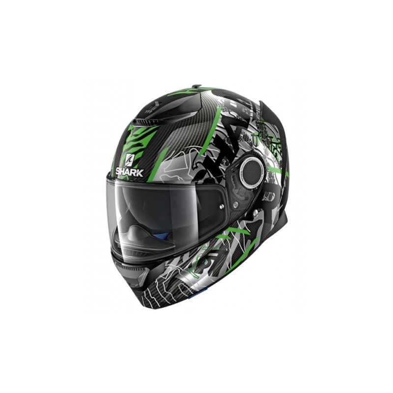 Integralhelm SHARK SPARTAN CARBON Daksha schwarz-grau-grün