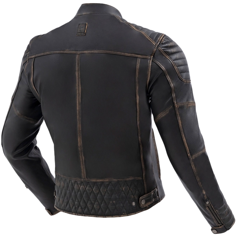 Rebelhorn Hunter II Leder-Motorradjacke, braun - 2. Wahl - II. Qualität