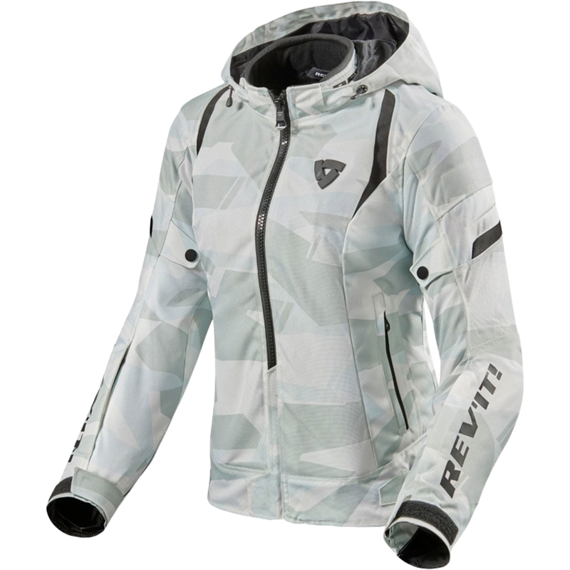 Revit Flare 2 Damen-Motorradjacke grau-weiß - II. Qualität