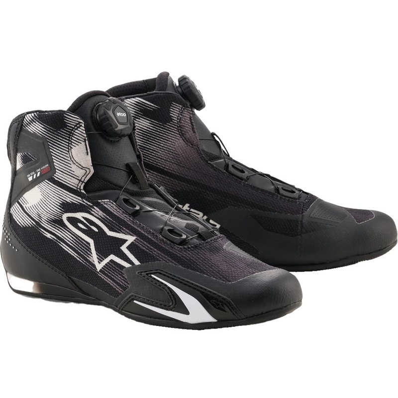 Alpinestars Celer Vented Motorradstiefel schwarz-weiß