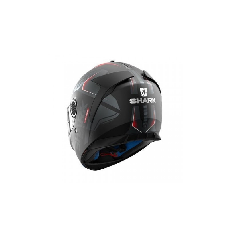 Integralhelm SHARK SPARTAN Karken Mat schwarz-grau-rot