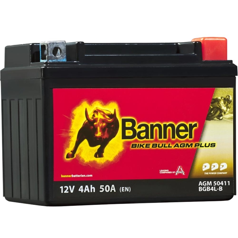 AGM-Batterie Banner Bike Bull AGM PLUS 504 11 / BGB4L-B - GB4L-B