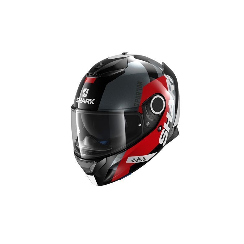 Integralhelm SHARK SPARTAN Apics schwarz-grau-rot