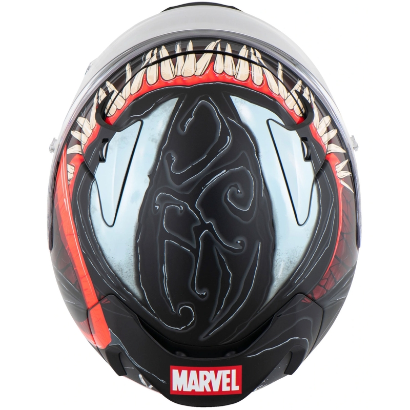 HJC RPHA 12 Venom 3 Marvel Integralhelm für Motorräder, Schwarz-Rot