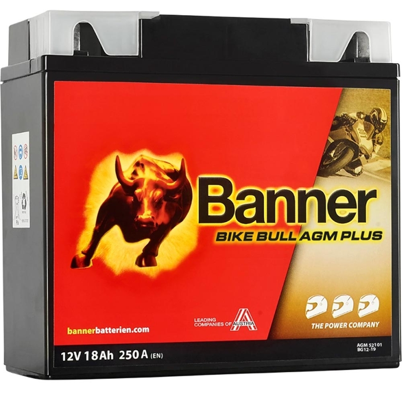 AGM-Batterie Banner Bike Bull AGM PLUS AGM PLUS 521 01 / BG12-19 - G12-19