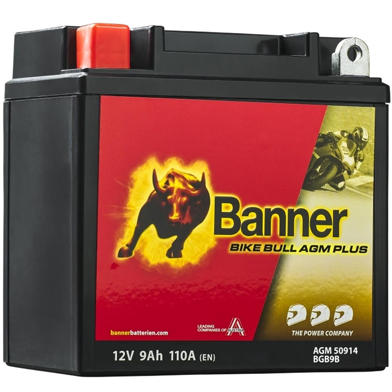 AGM-Batterie Banner Bike Bull AGM PLUS AGM PLUS 509 14 / BGB9B - GB9B