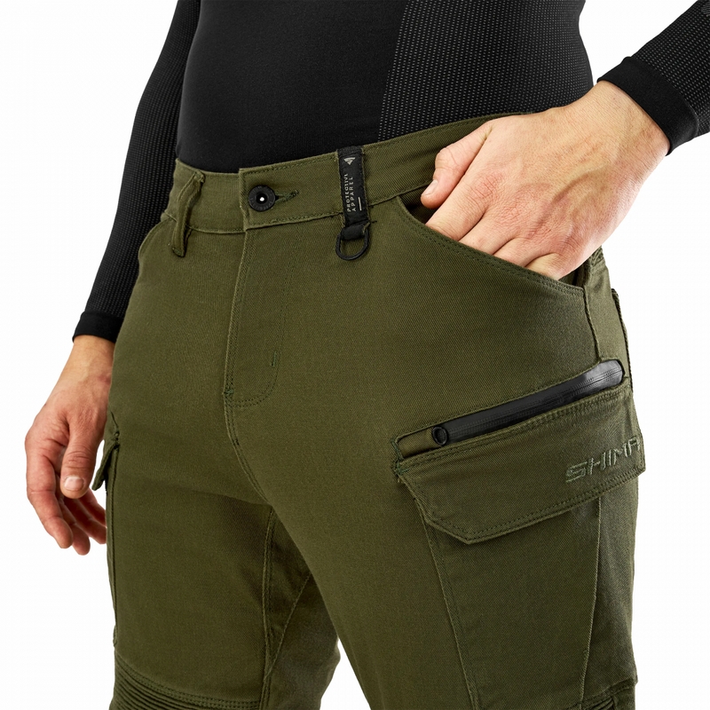 Shima Giro 3.0 erweiterte Motorradhose khaki