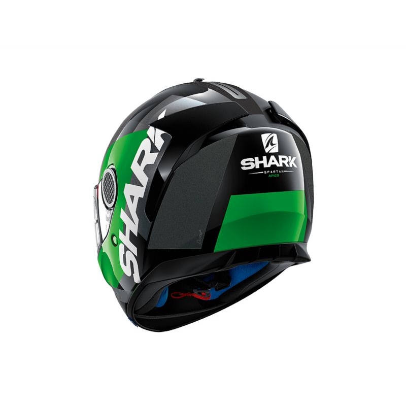 Integralhelm SHARK SPARTAN Apics schwarz-grau-grün Ausverkauf