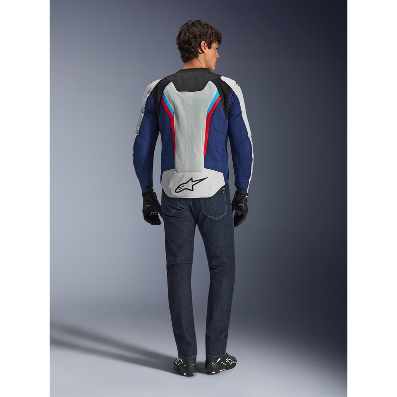 Alpinestars AST V3 Air Motorradjacke weiß-blau-rot-schwarz