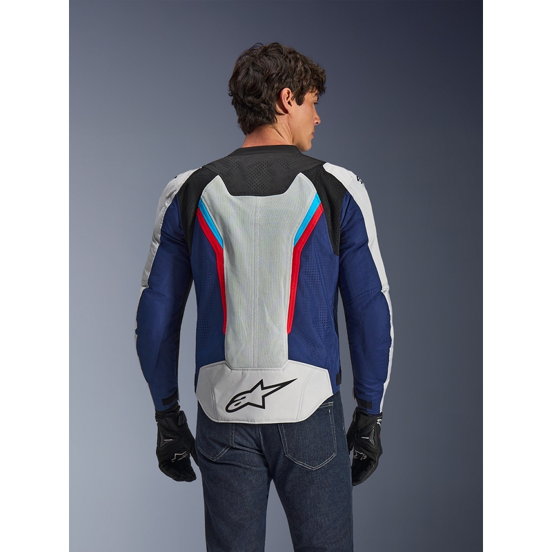 Alpinestars AST V3 Air Motorradjacke weiß-blau-rot-schwarz