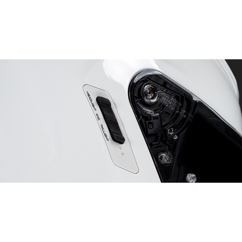 Integralhelm mit Headset SENA Phantom ANC, glänzend weiß