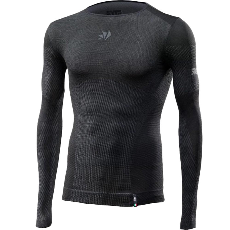Funktionelles Langarm-T-Shirt SIXS BT TS2L V2 schwarz-dunkelgrau