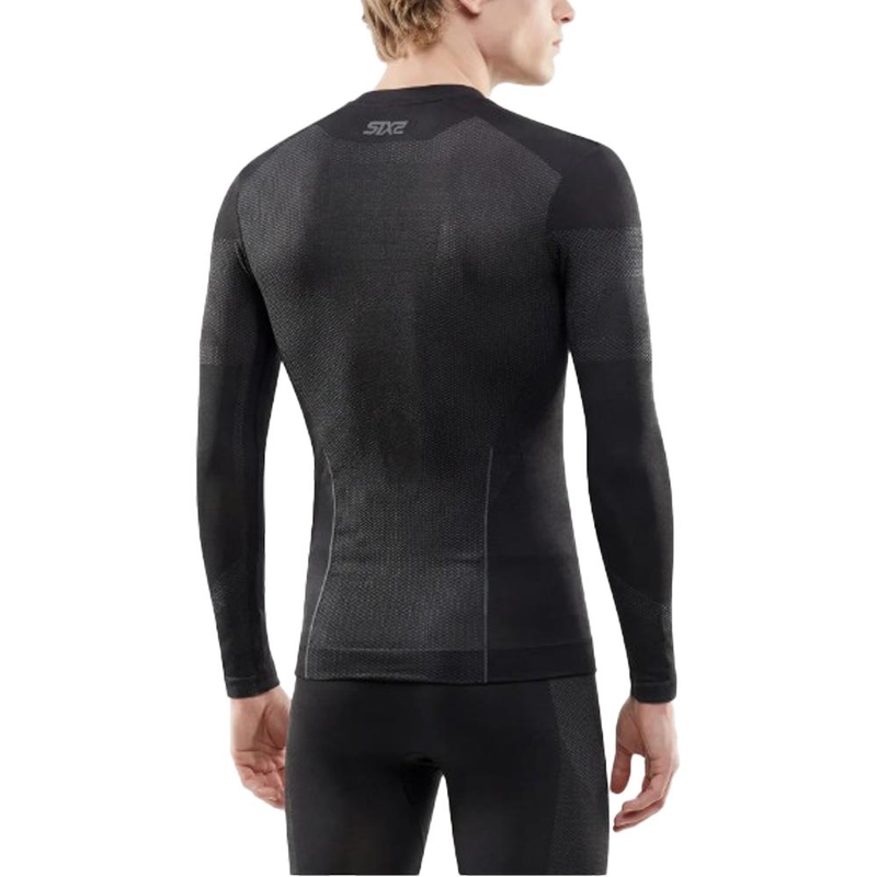 Funktionelles Langarm-T-Shirt SIXS BT TS2L V2 schwarz-dunkelgrau
