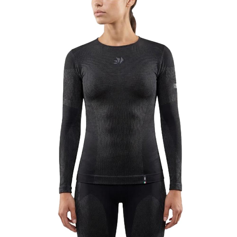 Funktionelles Langarm-T-Shirt SIXS BT TS2L V2 schwarz-dunkelgrau