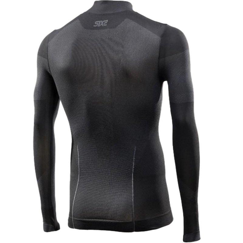 Funktionelles Langarm-T-Shirt SIXS BT TS3L V2 schwarz-dunkelgrau