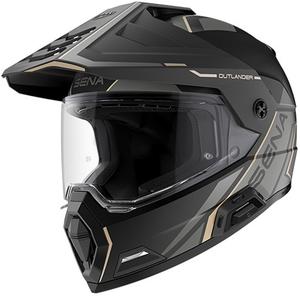 Outlander Mesh-Helm mit Headset, SENA (Matt Schwarz)