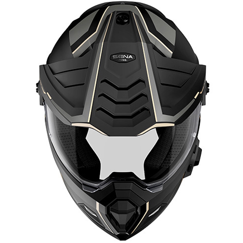 Outlander Mesh-Helm mit Headset, SENA (Matt Schwarz)