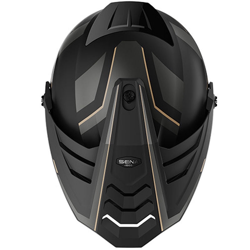 Outlander Mesh-Helm mit Headset, SENA (Matt Schwarz)