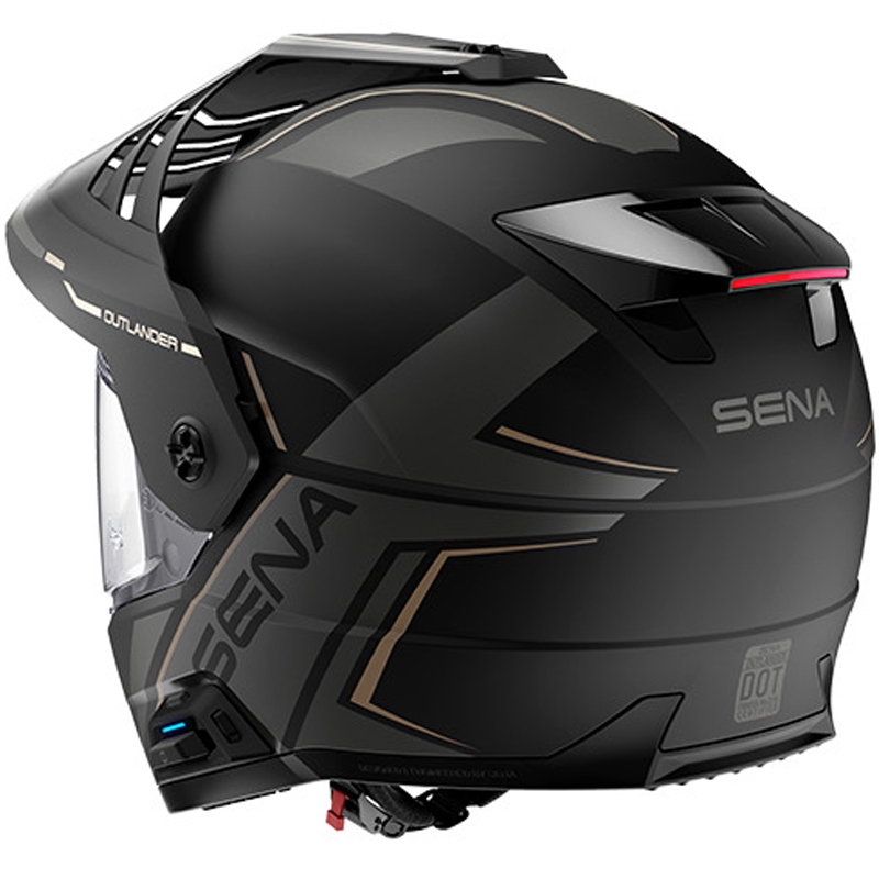 Outlander Mesh-Helm mit Headset, SENA (Matt Schwarz)