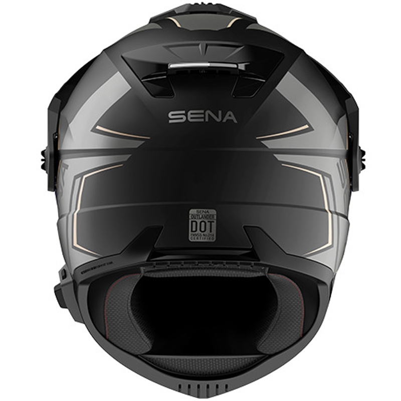 Outlander Mesh-Helm mit Headset, SENA (Matt Schwarz)