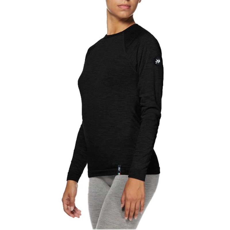Thermo-Langarmshirt SIXS TS2 MERINOS schwarz