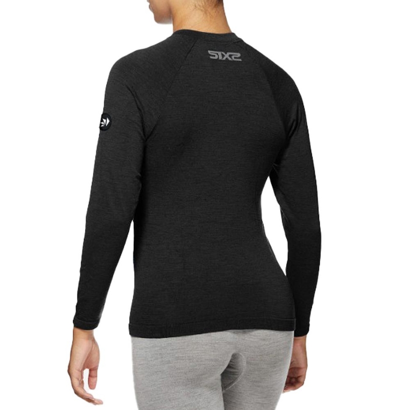 Thermo-Langarmshirt SIXS TS2 MERINOS schwarz