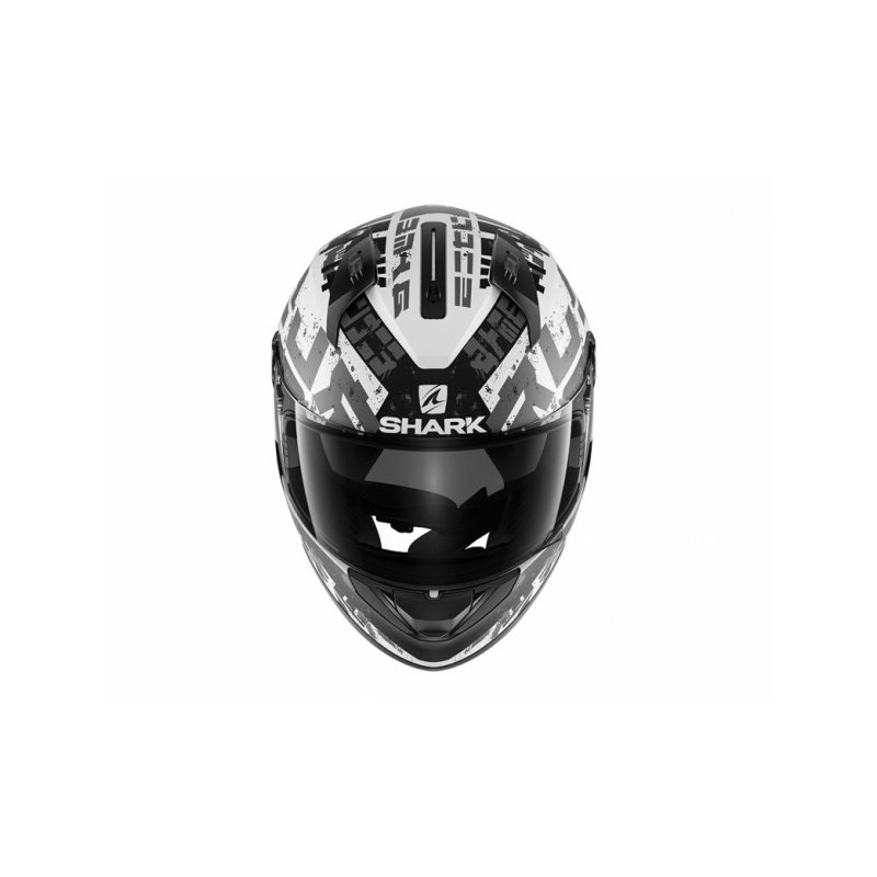Integralhelm SHARK RIDILL Kengal Mat schwarz-weiß-silber