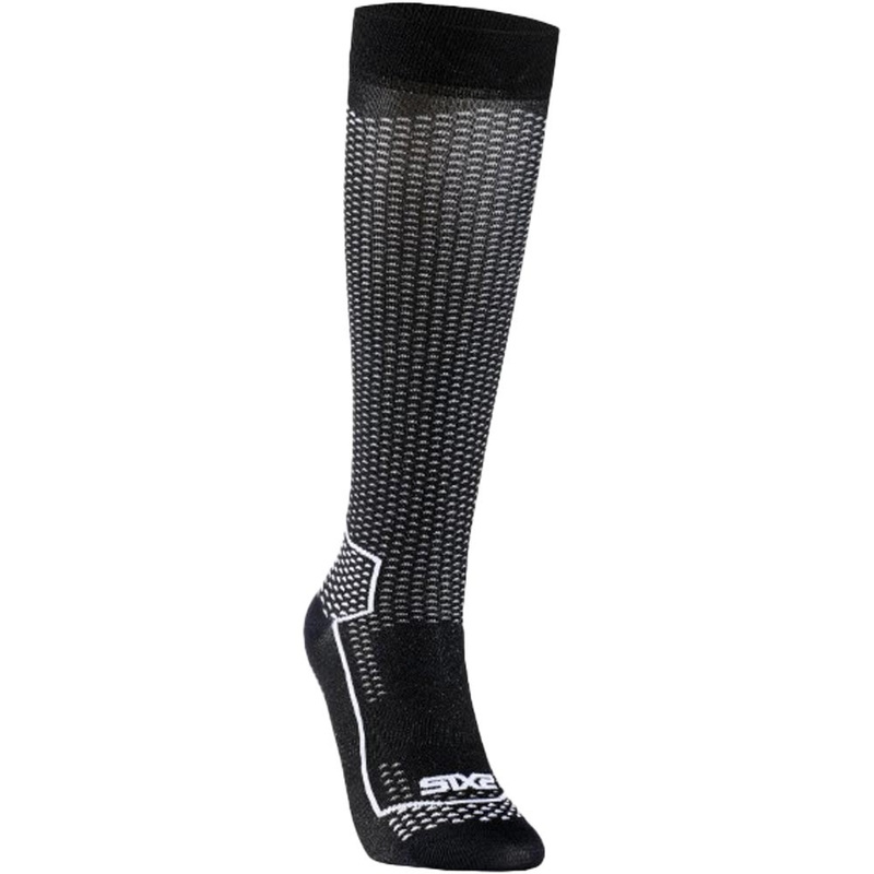 Funktionelle Kniestrümpfe SIXS LONG V3 schwarz Carbon