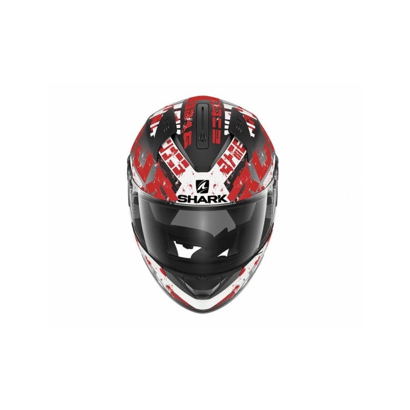 Integralhelm SHARK RIDILL Kengal Mat schwarz-weiß-rot