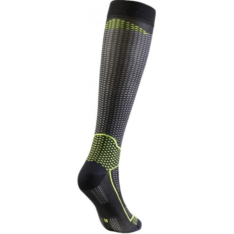 Funktionelle Kniestrümpfe SIXS LONG V3 schwarz-karbongelb