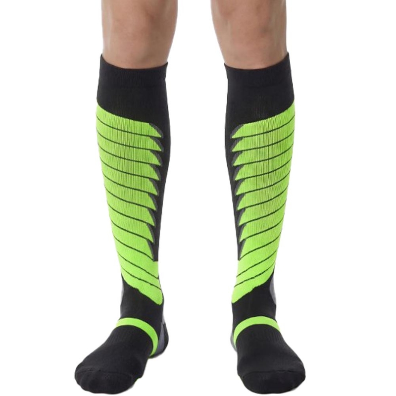 Funktionelle Kniestrümpfe SIXS SPEED V3 schwarz-grün