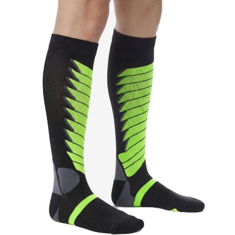 Funktionelle Kniestrümpfe SIXS SPEED V3 schwarz-grün