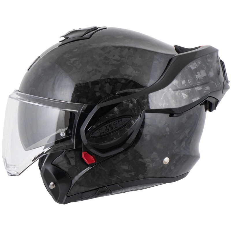 Scorpion EXO-TECH EVO ONYX CARBON Solid Klapphelm für Motorräder, schwarz
