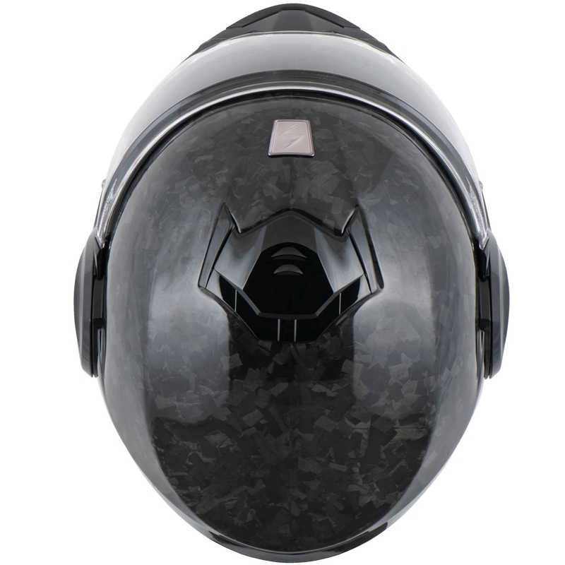 Scorpion EXO-TECH EVO ONYX CARBON Solid Klapphelm für Motorräder, schwarz