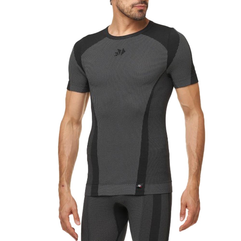 SIXS TS1 V2 Kurzarm-Funktionsshirt, schwarz-carbon