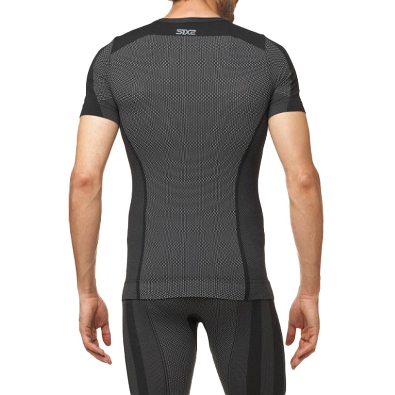 SIXS TS1 V2 Kurzarm-Funktionsshirt, schwarz-carbon