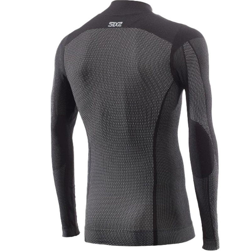 Funktionelles Langarm-T-Shirt SIXS TS3 V2 schwarz Carbon