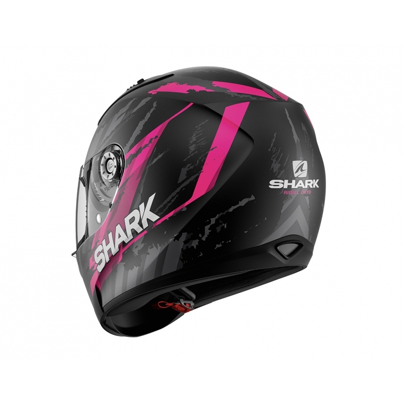 Damen Integralhelm SHARK RIDILL Oxyd Mat schwarz-grau-rosa