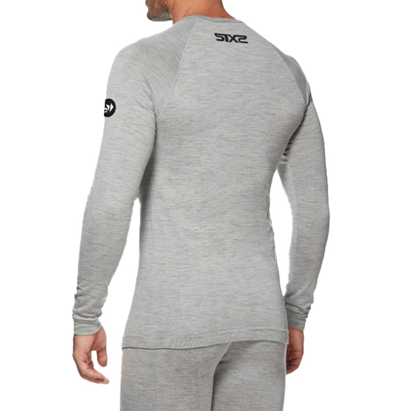 Thermo-Langarmshirt SIXS TS2 MERINOS grau