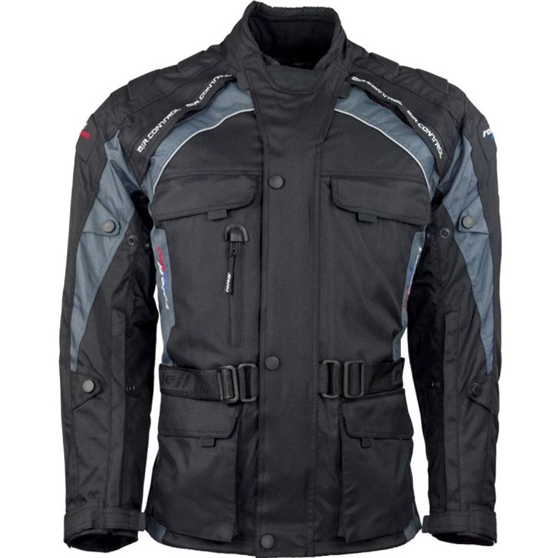 Roleff Liverpool Motorradjacke schwarz-grau