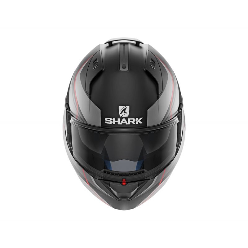 Klapphelm SHARK EVO-ONE 2 Krono Mat schwarz-grau-rot Ausverkauf