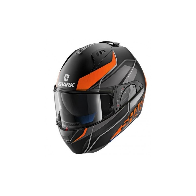 Klapphelm SHARK EVO-ONE 2 Krono Mat schwarz-grau-orange
