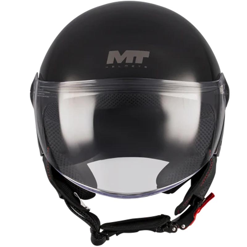 Offener Motorradhelm MT Street S Pure A1 schwarz