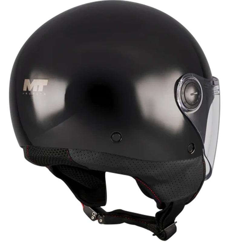 Offener Motorradhelm MT Street S Pure A1 schwarz