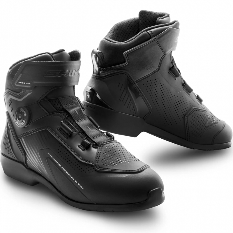 Shima Enzo Air Damen-Motorradstiefel, schwarz-schwarz