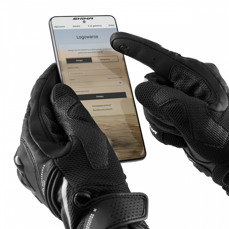 Shima Spark 3.0 Motorradhandschuhe schwarz-weiß