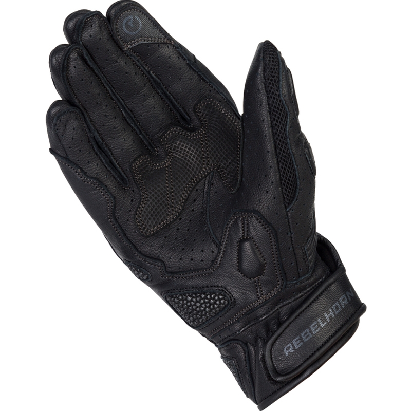 Rebelhorn Flux II Damen-Motorradhandschuhe Schwarz