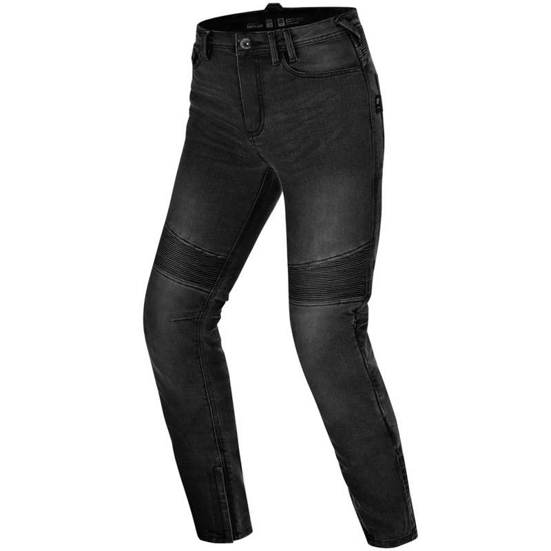 Damen-Motorradjeans mit verlängertem Bund, Shima Zenith, schwarz